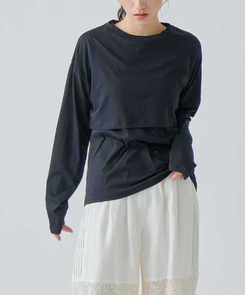 tシャツ 「WHYTO. / ホワイト」 LAYERED SET TEE レディース WHYTO tシャツ 「WHYTO. / ホワイト」 LAYERED SET TEE