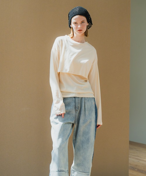 tシャツ 「WHYTO. / ホワイト」 LAYERED SET TEE レディース WHYTO tシャツ 「WHYTO. / ホワイト」 LAYERED SET TEE