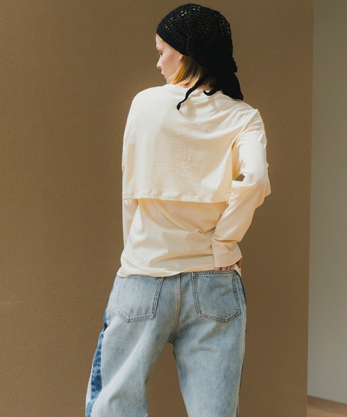 tシャツ 「WHYTO. / ホワイト」 LAYERED SET TEE レディース WHYTO tシャツ 「WHYTO. / ホワイト」 LAYERED SET TEE
