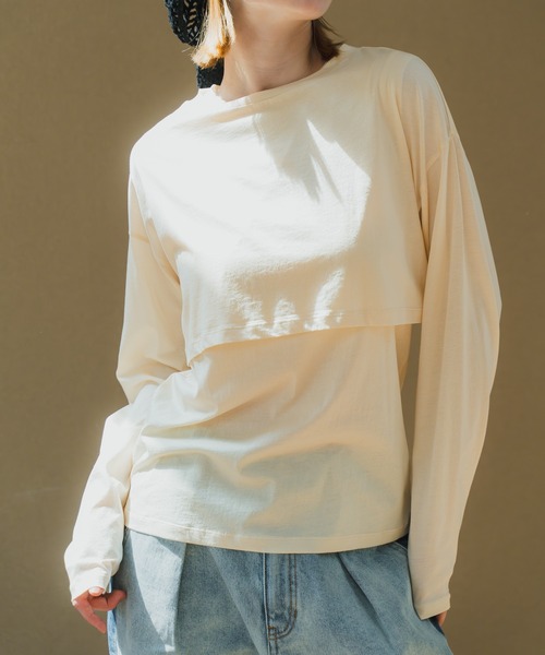 tシャツ 「WHYTO. / ホワイト」 LAYERED SET TEE レディース WHYTO tシャツ 「WHYTO. / ホワイト」 LAYERED SET TEE