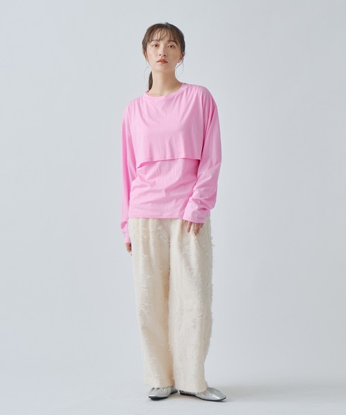 tシャツ 「WHYTO. / ホワイト」 LAYERED SET TEE レディース WHYTO tシャツ 「WHYTO. / ホワイト」 LAYERED SET TEE