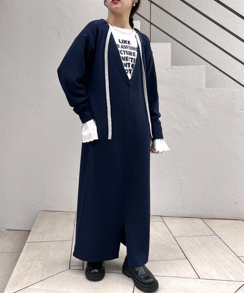 CIAOPANIC TYPY ワンピース 2WAY深Vネックニットワンピース