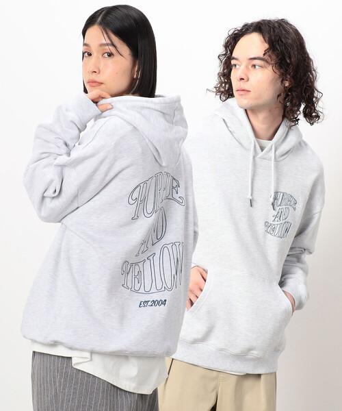 パーカー 裏毛ロゴ刺繍パーカ メンズ レディース
