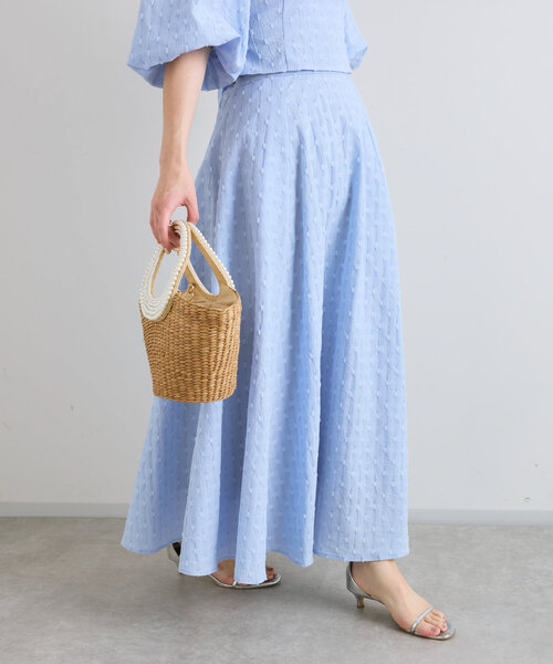 La boutique BonBon フレアジャガードスカート La boutique Bonbon スカート 「セットアップ可」フレア