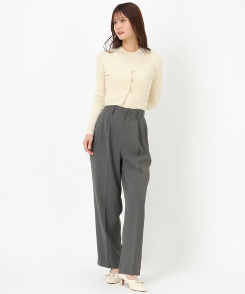 MISCH MASCH パンツ WEB限定 2025春夏新作 2タックワイドパンツ