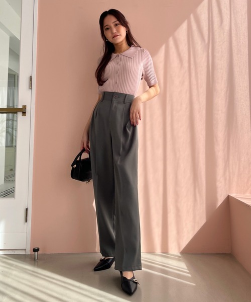 MISCH MASCH パンツ WEB限定 2025春夏新作 2タックワイドパンツ