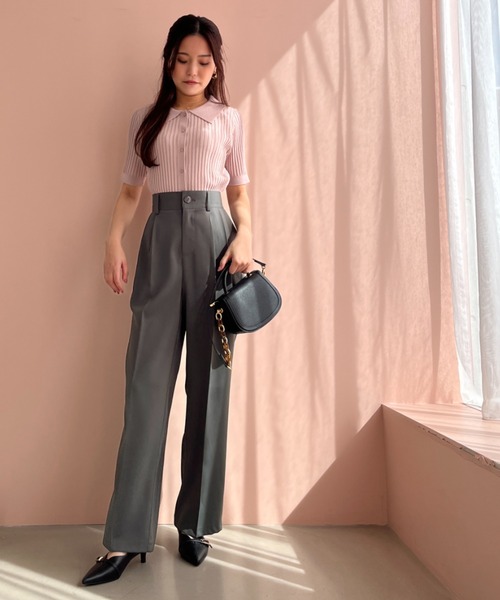MISCH MASCH パンツ WEB限定 2025春夏新作 2タックワイドパンツ
