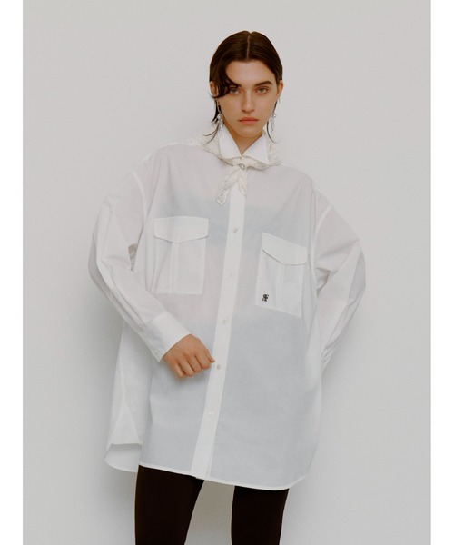 FRAY I.D シャツワンピース ボーイフレンドシャツミニワンピース