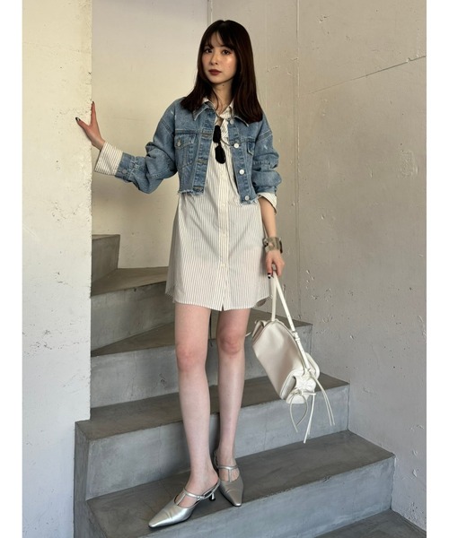 FRAY I.D シャツワンピース ボーイフレンドシャツミニワンピース