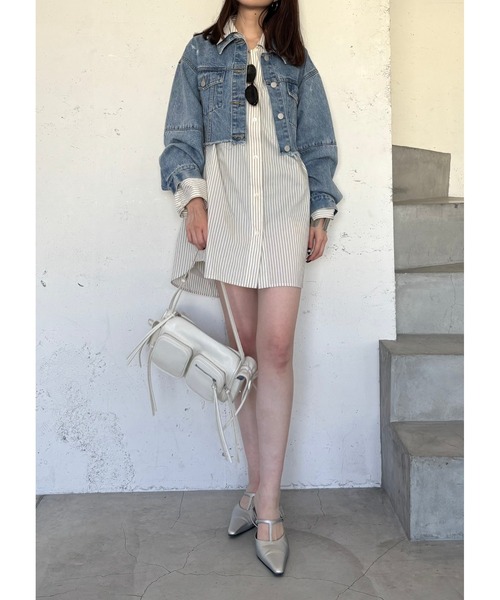FRAY I.D シャツワンピース ボーイフレンドシャツミニワンピース