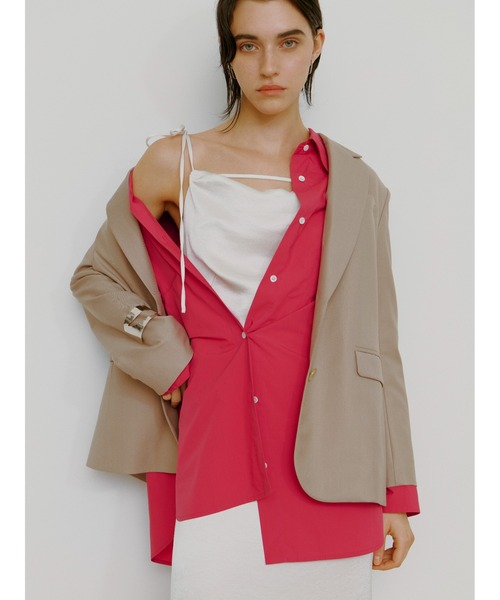 FRAY I.D シャツワンピース ボーイフレンドシャツミニワンピース