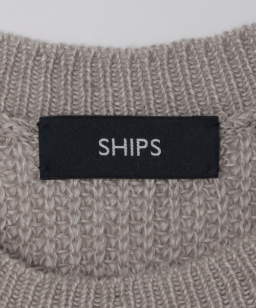 SHIPS ニットジレ SHIPS ベスト ジレ SHIPS: サンフェード リネン ニット メンズ