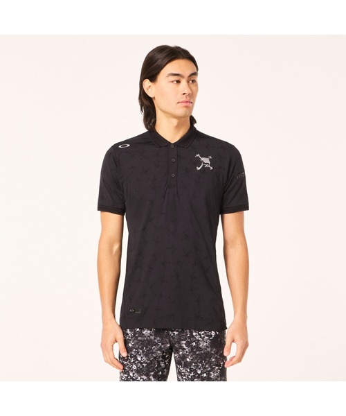 メンズウェア OAKLEY GOLF SKULL STRETCH L/S POLO XL OAKLEY（オークリー） シャツ オークリ― SKULL COOL STRETCH BREATH