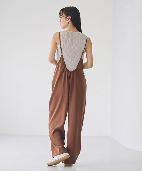 RONEL サロペット オーバーオール ダブルクロスサロペット レディース
