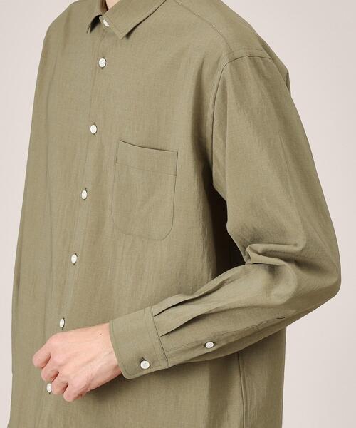 タケオキクチ（TAKEO KIKUCHI）/【Made in JAPAN】麻調ショートカラーシャツ TAKEO KIKUCHI（タケオキクチ） シャツ 「Made in JAPAN」麻調ショート