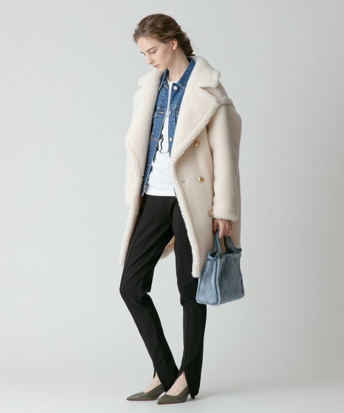 「allureville」 ピーコート 2 オフホワイト レディース_画像5