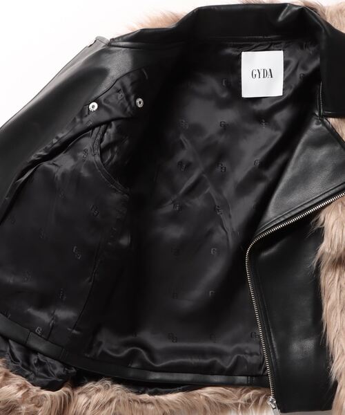 GYDA（ジェイダ） ライダースジャケット FREE グレー レディース