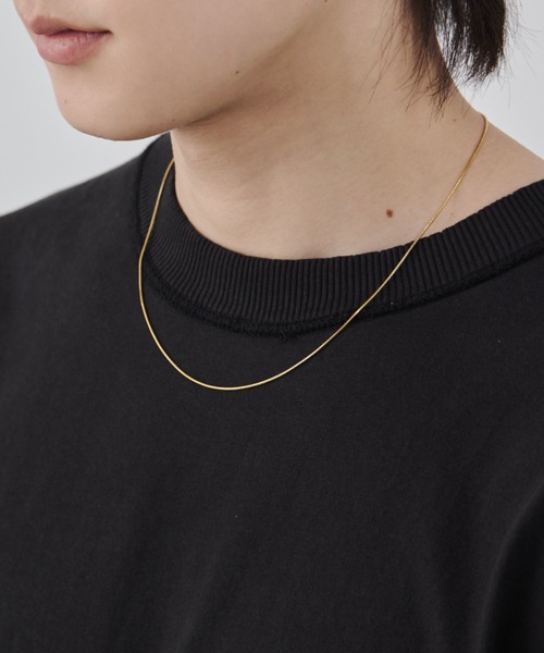 シンプルな金属製チェーンネックレス WYZ ネックレス 「 金属アレルギー対応 」シンプルスネーク