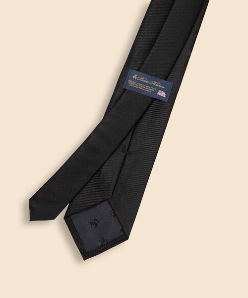 美品BROOKS BROTHERS ソリッドネクタイ BROOKS BROTHERS ネクタイ シルク ソリッド レップタイ Made in