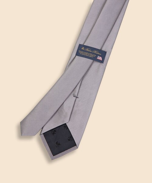 BROOKS BROTHERS ネクタイ シルク ソリッド レップタイ Made in