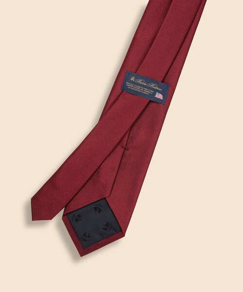 BROOKS BROTHERS ネクタイ シルク ソリッド レップタイ Made in