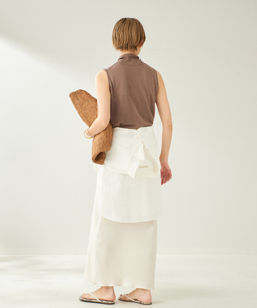 plage スカート plage スカート 「追加」Washable Fibril ロングスカート