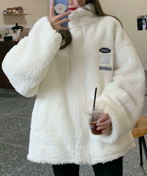 「DIAVEL」 ジップアップブルゾン M グレー レディース_画像6