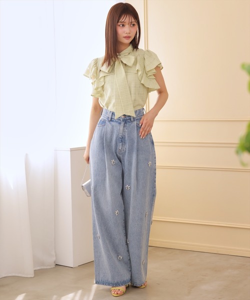 AND COUTURE ジーンズ デニム デニムパンツ ビジュータック