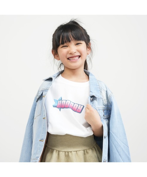 tシャツ レインボーHoorayロゴ キッズ Tシャツ キッズ 子供服 女の子 | ブランド登録なし | 02