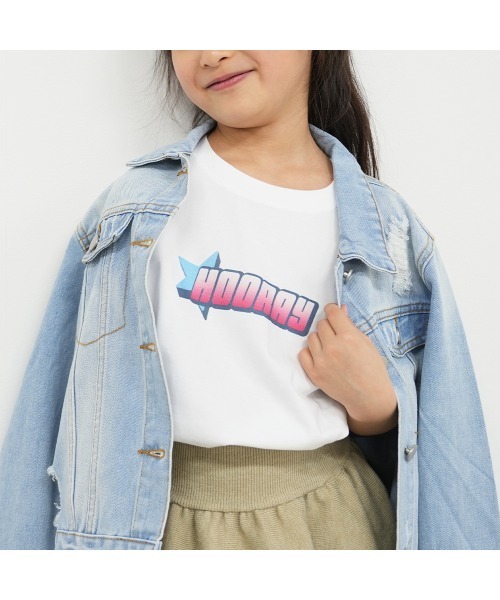 tシャツ レインボーHoorayロゴ キッズ Tシャツ キッズ 子供服 女の子 | ブランド登録なし | 06