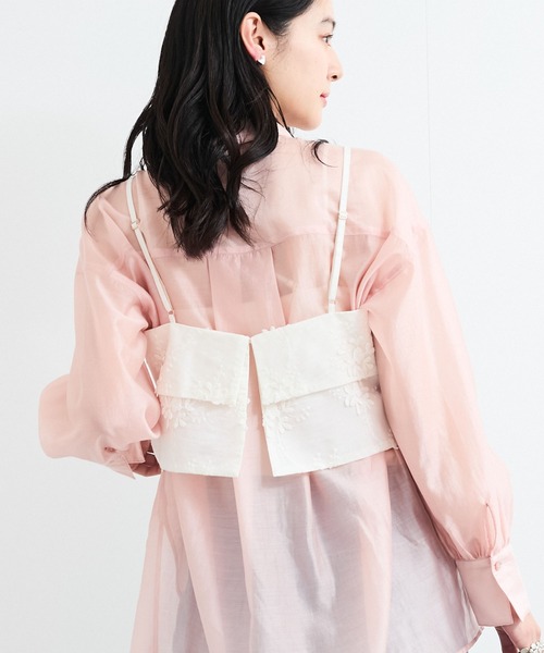 VIS キャミソール 立体フラワービスチェ : ZOZOTOWN Yahoo!店