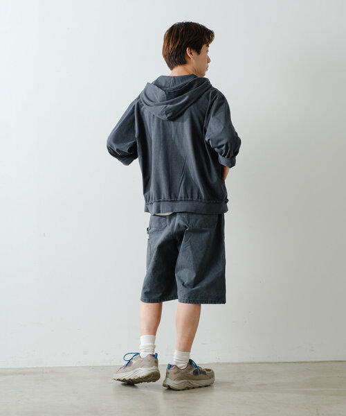 パーカー 「UNISEX/SETUP対応」ピグメントダイカットソージップパーカー レディース メンズ WHIMSIC パーカー 「UNISEX/SETUP対応」ピグメントダイ
