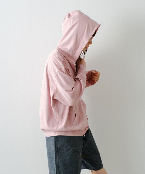 パーカー 「UNISEX/SETUP対応」ピグメントダイカットソージップパーカー レディース メンズ WHIMSIC パーカー 「UNISEX/SETUP対応」ピグメントダイ