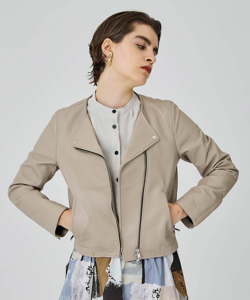 UNITED TOKYO（ユナイテッドトウキョウ） レザーブルゾン 2 ベージュ