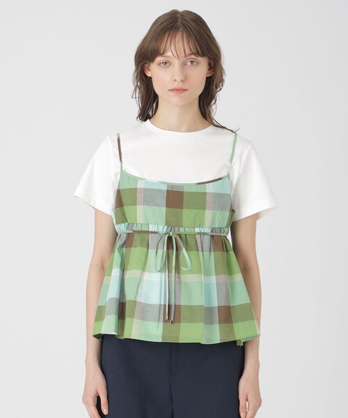 今期　ブルーレーベルクレストブリッジ　ビスチェセットトップス　ビスチェ&Tシャツ BLUE LABEL CRESTBRIDGE tシャツ ビスチェセットトップス