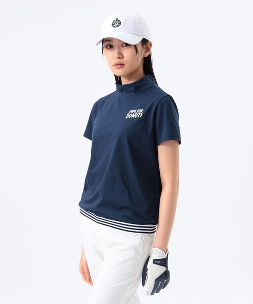★美品★BEAMS　GOLF　スポーツロゴ モックネック　サイズ　S BEAMS GOLF（ビームス ゴルフ）〈WOMEN〉 ORANGE LABEL
