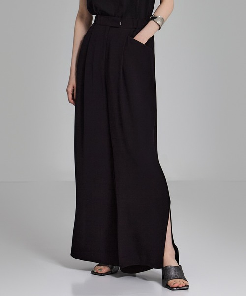 STUDIOUS パンツ 「STUDIOUS/ステュディオス」BACK SATIN SIDE