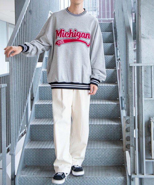 「WEGO」 スウェットカットソー MEDIUM オートミール メンズ