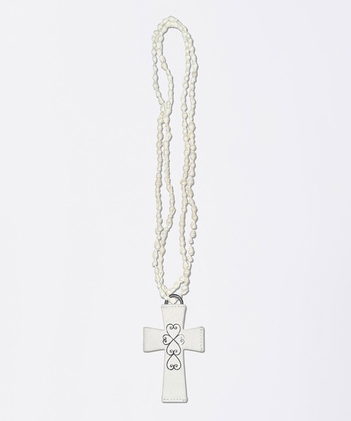 SCULPTOR Cross Wallet White ネックレス カード入れ SCULPTOR カードケース Cross Hair On Strap Wallet : ZOZOTOWN