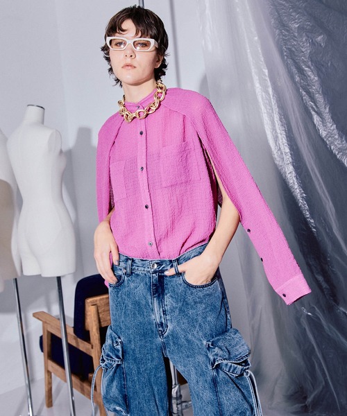 「MAISON SPECIAL」 長袖ブラウス FREE ピンク レディース