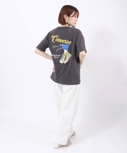 CONVERSE（コンバース） tシャツ ドライ素材 シューズグラフィック