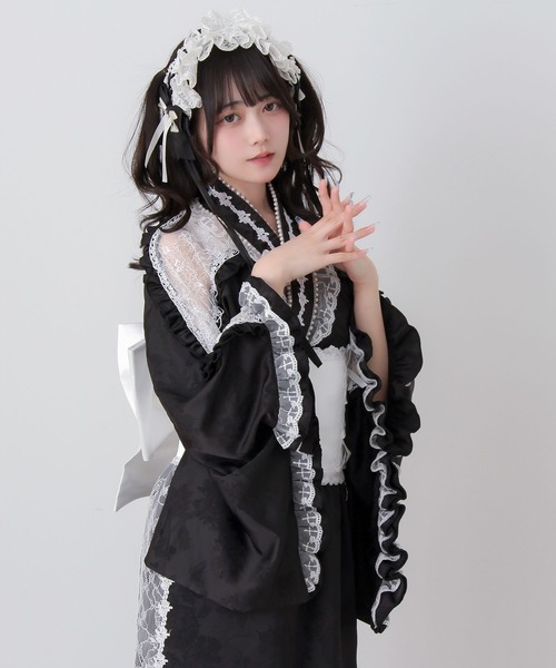 DearMyLove 浴衣 バラパール十字架レースフリル浴衣 レディース