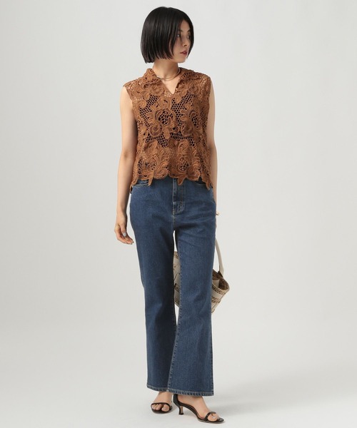 みやもも ストーリーで質問いただいてたこのデニム💭 GUのスリムフレアジーンズ