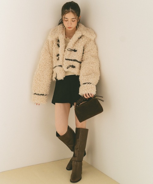 VANNIE U（ヴァニーユー） ダッフルコート コート プードルファー