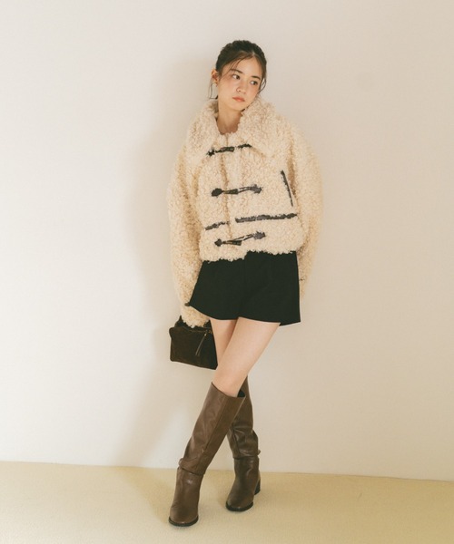 VANNIE U（ヴァニーユー） ダッフルコート コート プードルファー