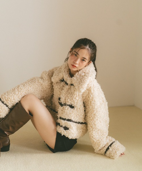 VANNIE U（ヴァニーユー） ダッフルコート コート プードルファー