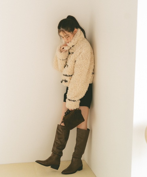 VANNIE U（ヴァニーユー） ダッフルコート コート プードルファー