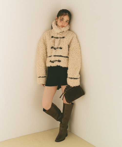 VANNIE U（ヴァニーユー） ダッフルコート コート プードルファー