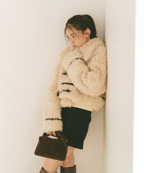 vannie u プードルファー ダッフルコート VANNIE U（ヴァニーユー） ダッフルコート コート プードルファー