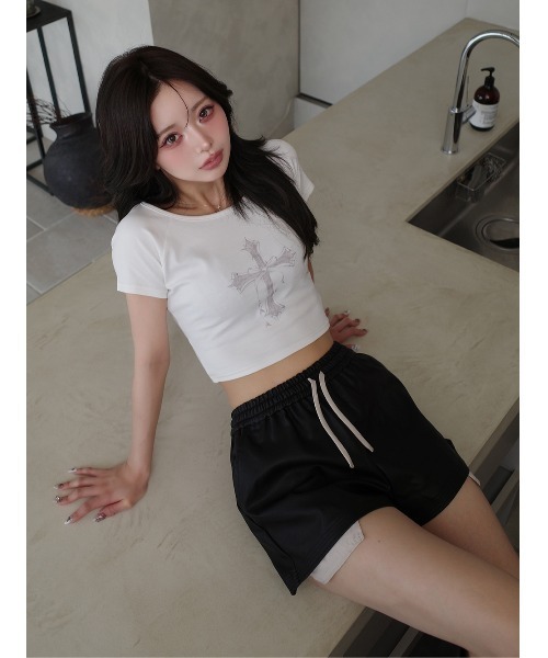 Darich ショートパンツ ダーリッチ Darich レイヤードツイルショートパンツ